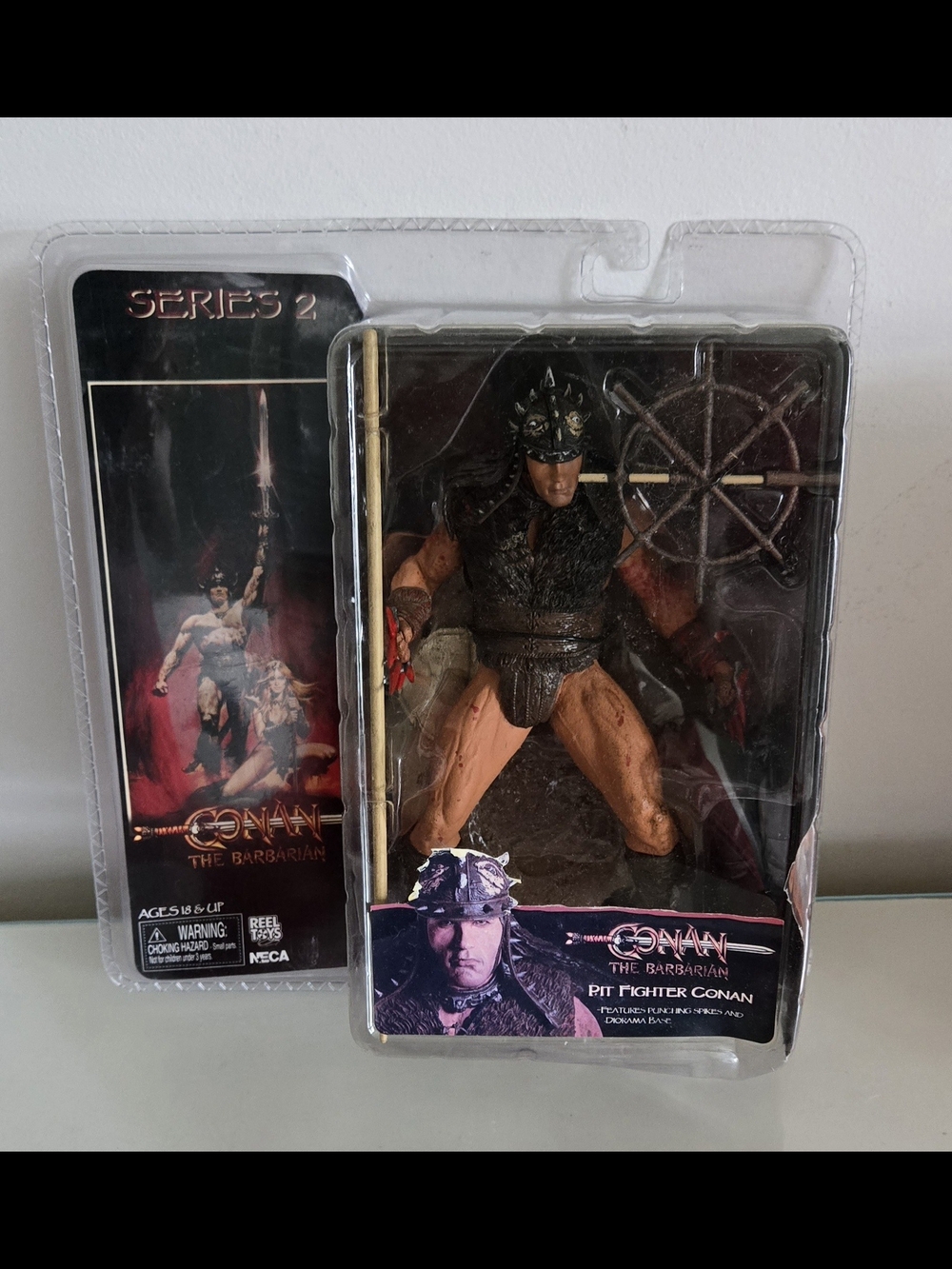 Conan The Barbarian Pit Fighter Conan Action Figure - Black & Brown